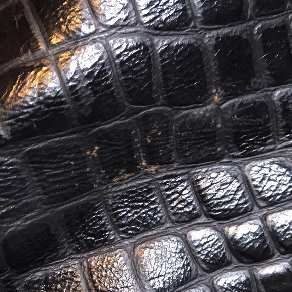 KurtMen design Black Rhinestone Skull textured Handbag Purse Halloween Luxury - Picture 15 of 15